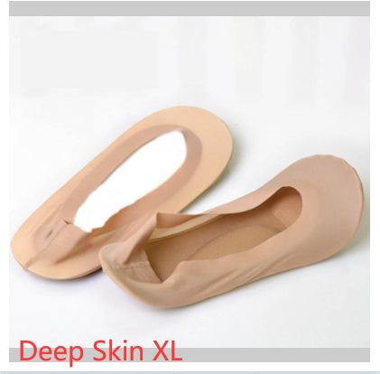 3D Arch Foot Massage Health Care Women Summer Socks Ice Silk Socks Shallow Mouth Silica Gel Invisible Slippers Feet Care Limorista