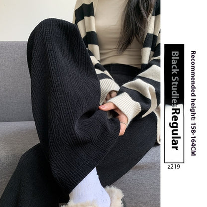 Velvet Thick Cotton Pants Outdoor Casual Wheat Narrow Version Limorista