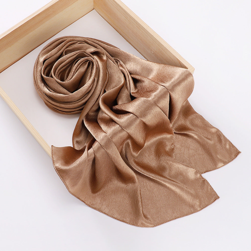 New Silk-like Silky Satin Scarf Limorista