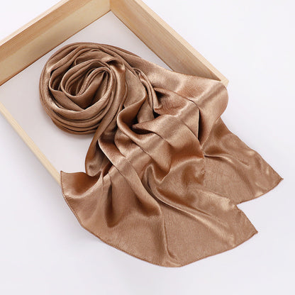 New Silk-like Silky Satin Scarf Limorista