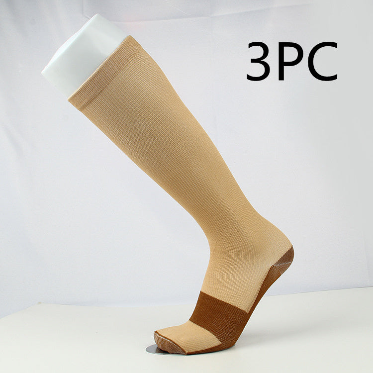 Copper Fiber Long Tube Compression Socks Limorista