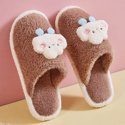 Clouds Couple Cotton Slippers Unisex Household Autumn And Winter Cartoon Limorista