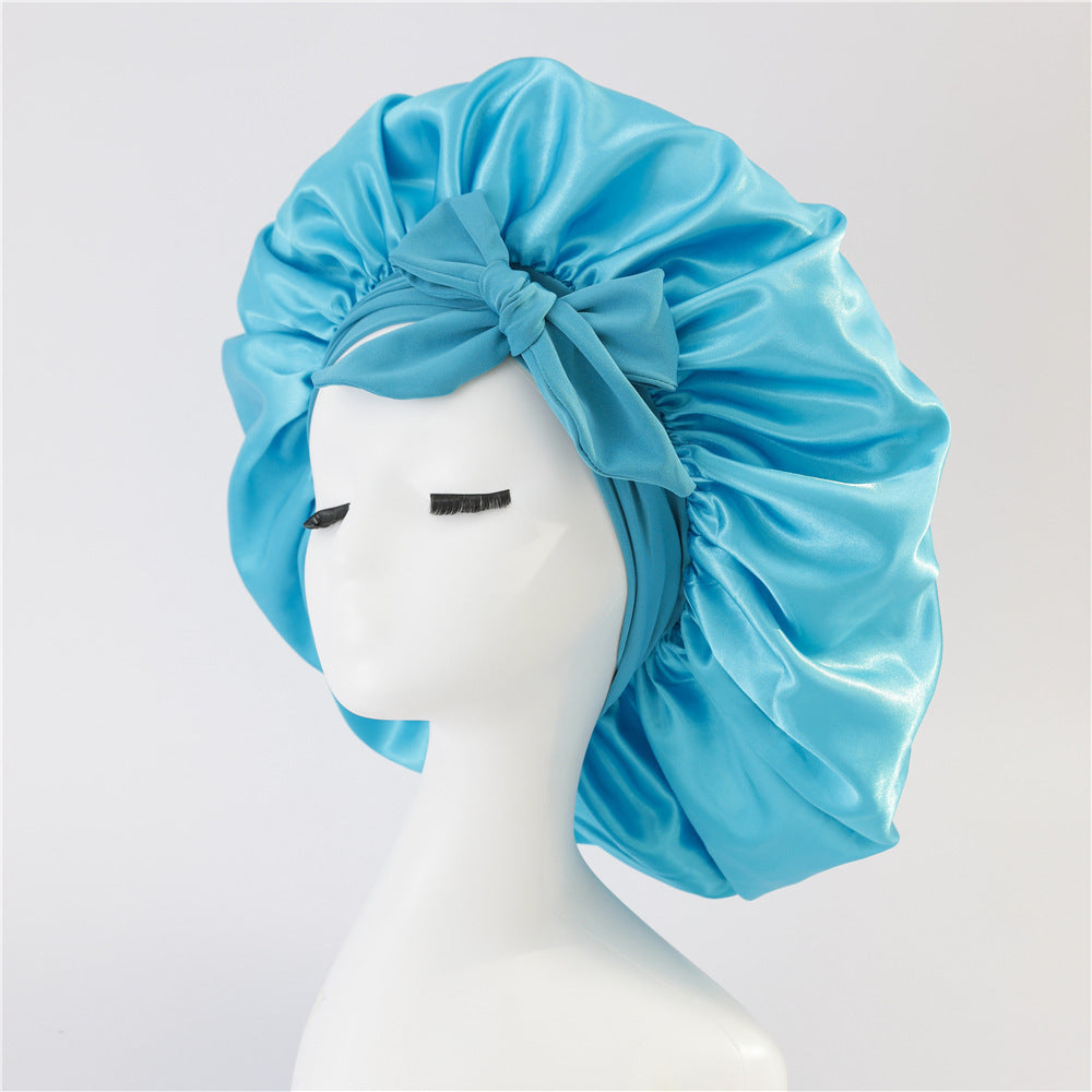 New Silk Bonnet For Sleeping Women Satin Bonnet Hair Bonnet Night Sleep Cap Scarf Wrap For Curly Hair With Tie Band For Curly Hair Limorista