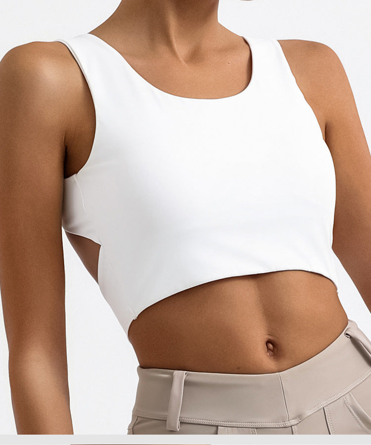 Quick-drying With Chest Pad Nude Feel Yoga Straps Top Limorista