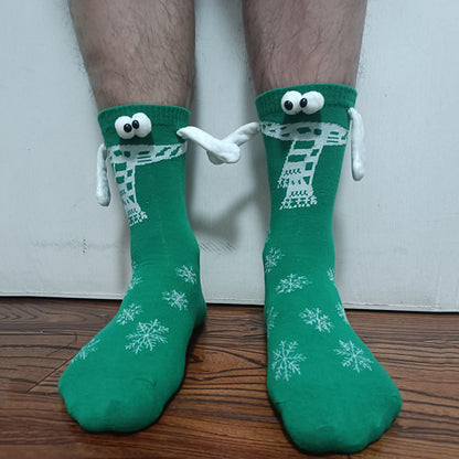 Halloween Hand Socks Couple Magnet Suction Handle Christmas Stockings Limorista