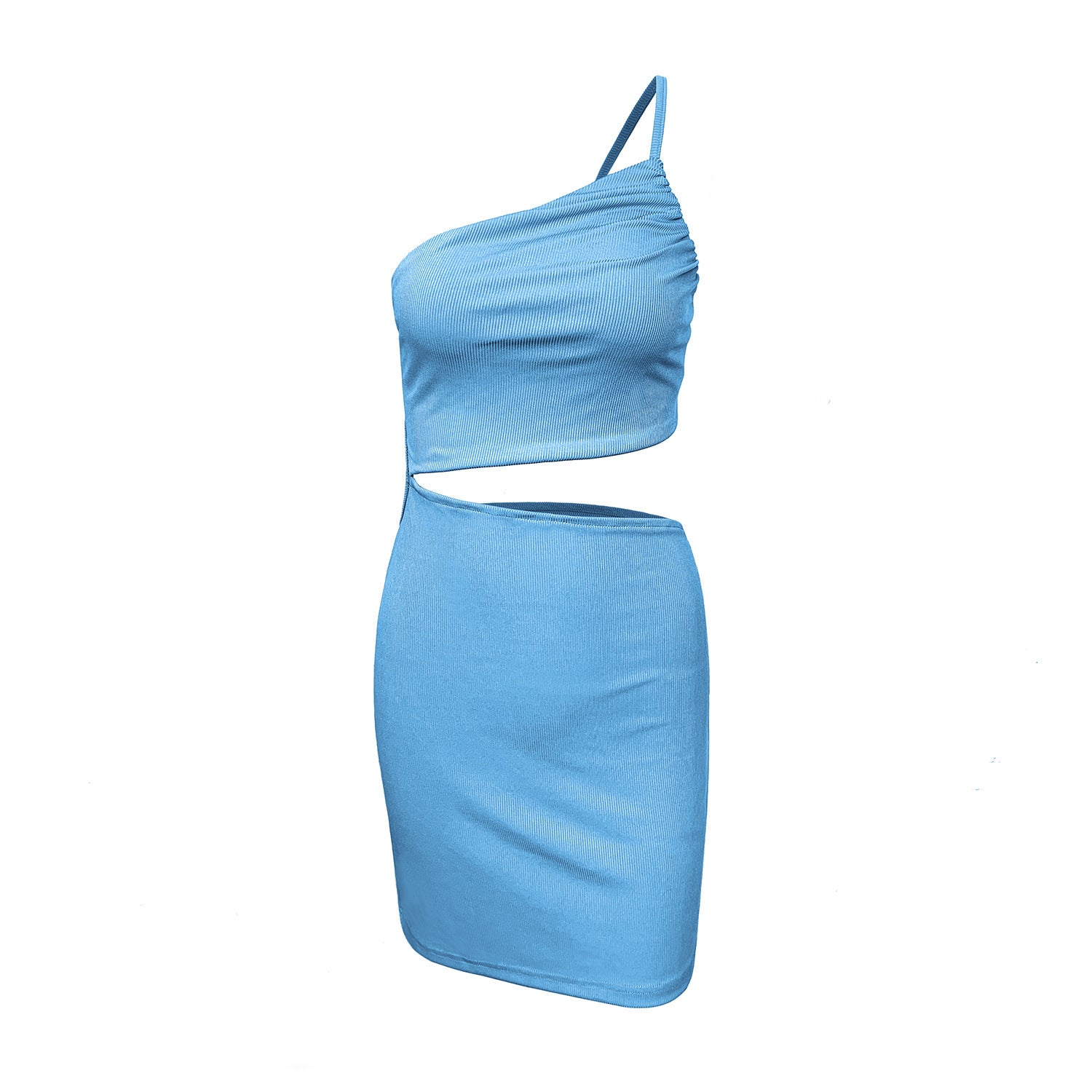 Design Sense Niche Shoulder Drawstring Dress Women Limorista