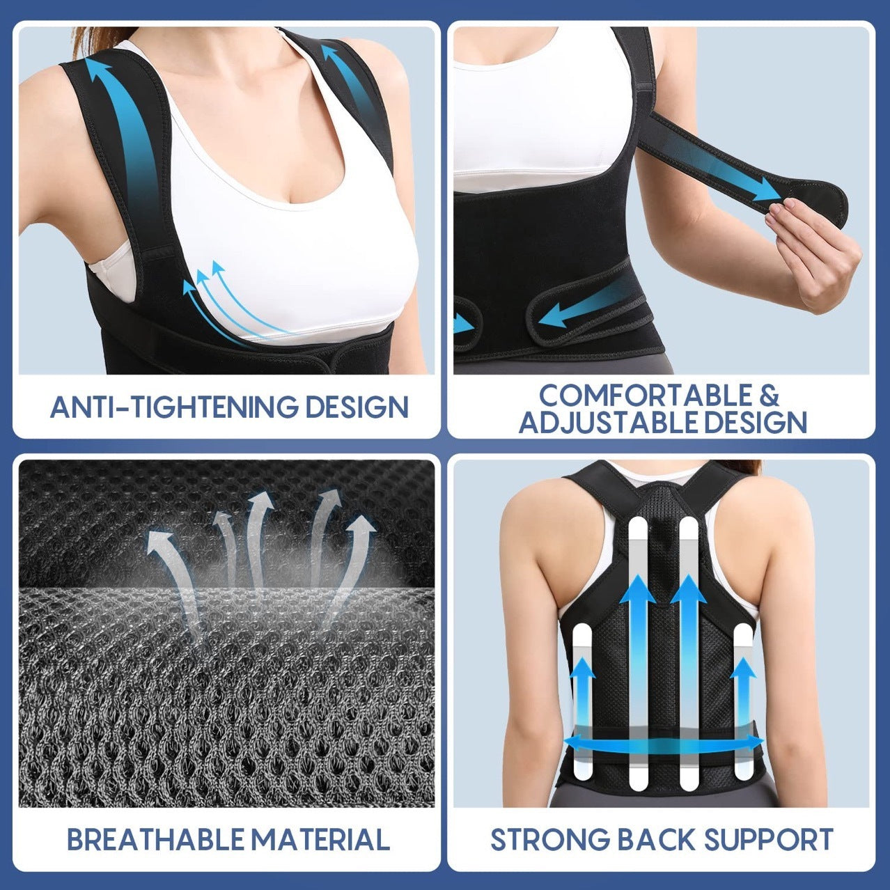 Strong Support Not Tight Posture Correction Belt Limorista