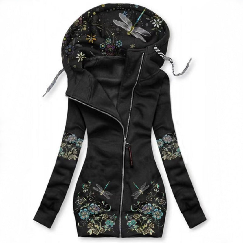 Slim-fit Long-sleeved Sweatshirt With Zipper Limorista