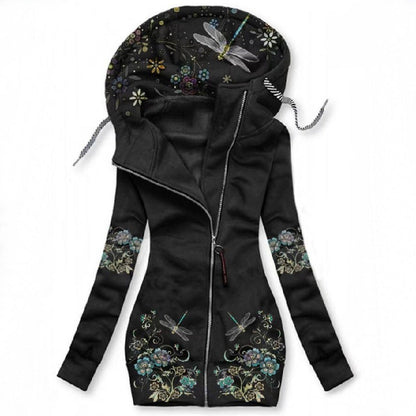 Slim-fit Long-sleeved Sweatshirt With Zipper Limorista