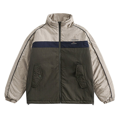 Casual Loose Solid Color Coat Japanese Trendy Cotton-padded Coat Limorista