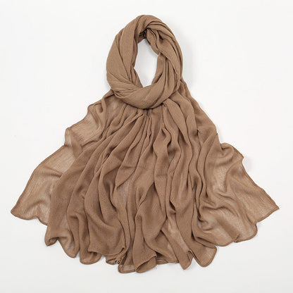 Curling Rayon Wrinkle Scarf Women&