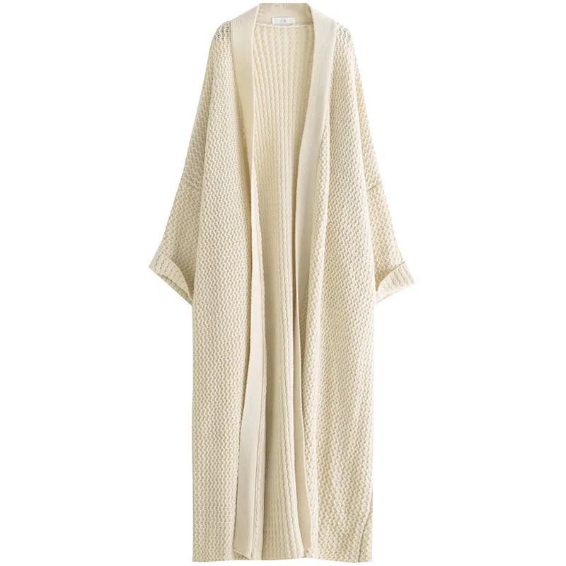 Wind Long Knitted Cardigan Overknee Coat Limorista