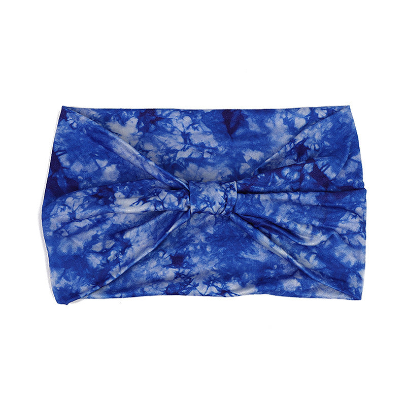 European And American New Tie-dye Sports Sweat-absorbent Hair Band Women&