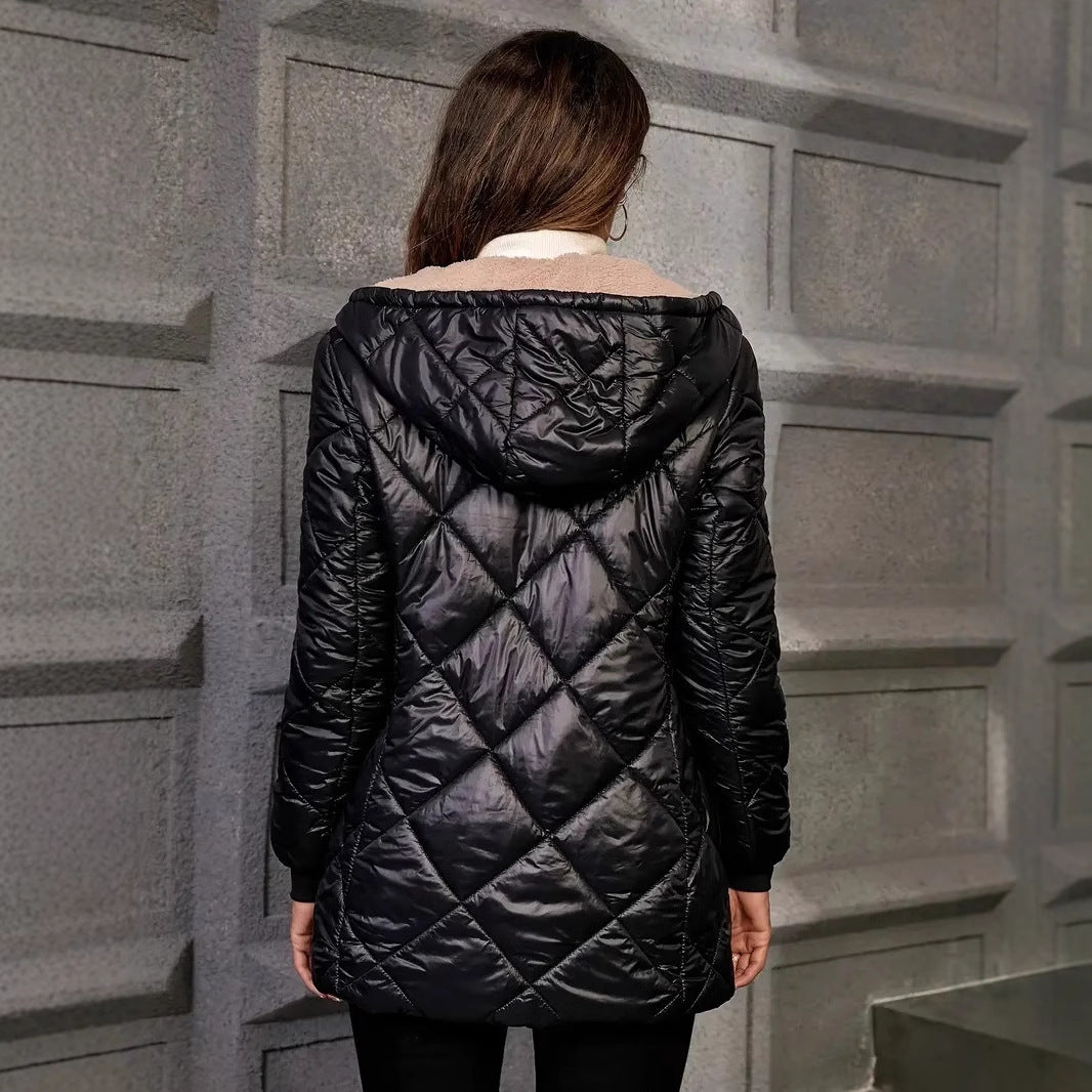 Autumn And Winter Long Sleeves Diamond Lattice Limorista