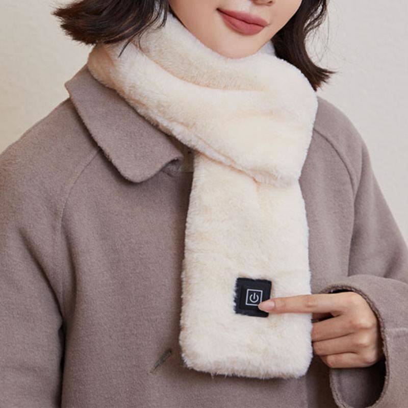 Electric Ated Scarf USB Rechargeable Rabbit Hair Limorista