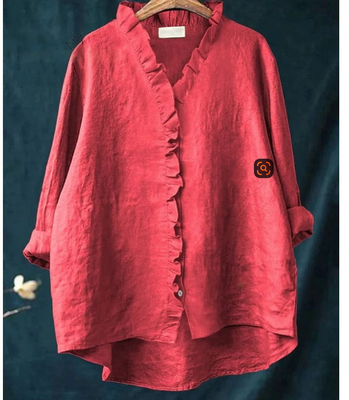 Loose Print Crew Neck Casual Plus Size Women&