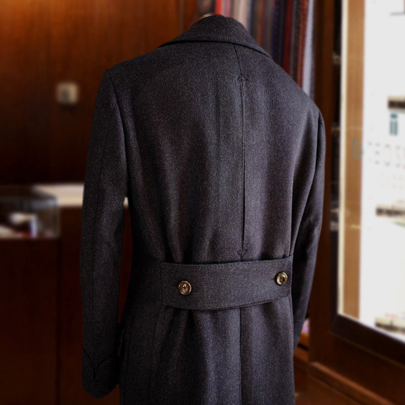 Padded Wool Polo Coat In Winter Limorista