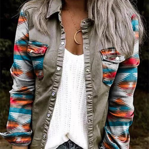 Street Hipster Plaid Single-breasted Lapel Cardigan Shirt Limorista