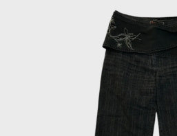 Printed Tape Thigh-length Curtain Tights Limorista