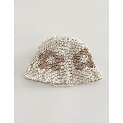 Japanese-style Retro Hollow Flower Handmade Knitted Bucket Hat Women Limorista