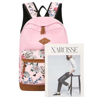 Casual Backpack Three-piece Large Capacity Student Schoolbag Japanese Style Limorista