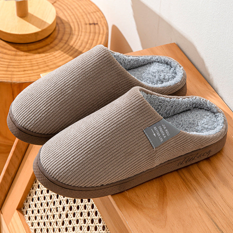 Home Indoor Wear-resistant Non Slip Cotton Slippers Limorista