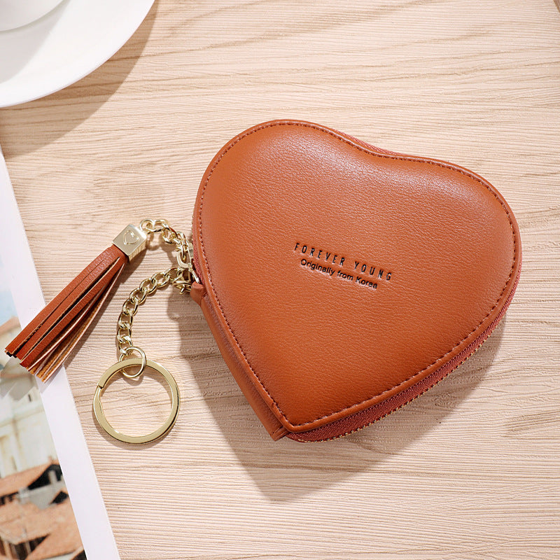 Personalized Key Chain Lovely Heart-shaped Coin Bag Limorista