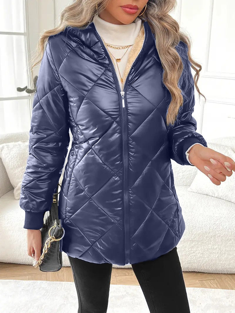 Autumn And Winter Long Sleeves Diamond Lattice Limorista