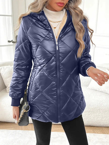 Autumn And Winter Long Sleeves Diamond Lattice Limorista