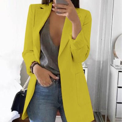 Long sleeve solid color cardigan Limorista