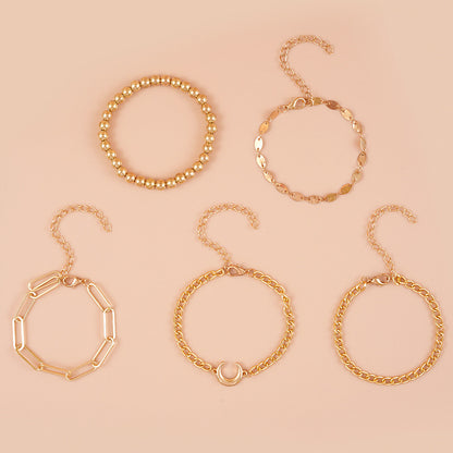 Alloy Chain Bracelet 5-piece Set Limorista