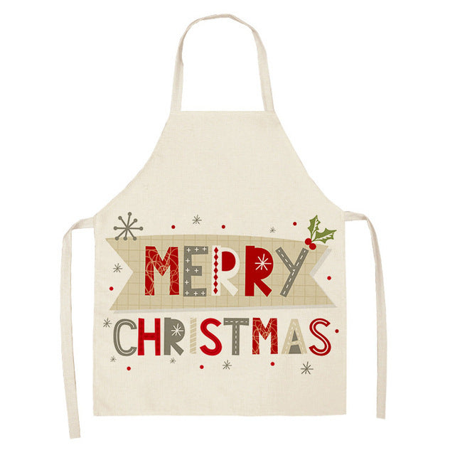 Christmas Series Cotton And Linen Apron Limorista
