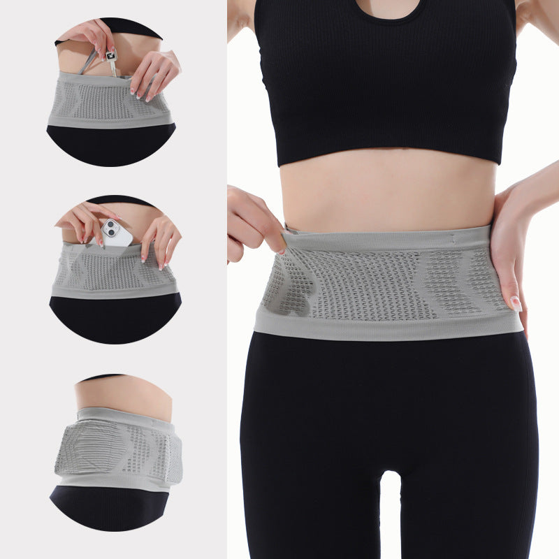 High-stretch Large Capacity Sports Multifunctional Security Breathable Corset Portable Gym Loose Elastic Waist Pack Invisible Fitness Limorista