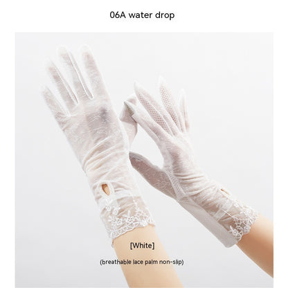 Lightweight Breathable Lace Sun Protection Gloves Limorista
