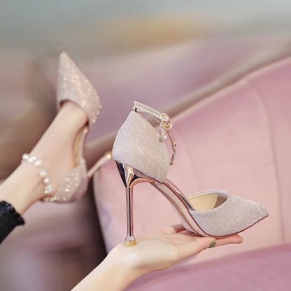French High Heels Wedding Shoes Design Sense Dignified Goddess Limorista