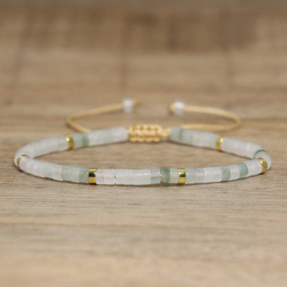Spacer Beads Beaded Weave Bracelet Women&