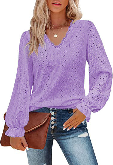 European And American Style Women V-neck T-shirt Limorista