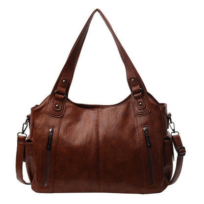 Handbag European And American Retro Solid Color Simple Texture Limorista