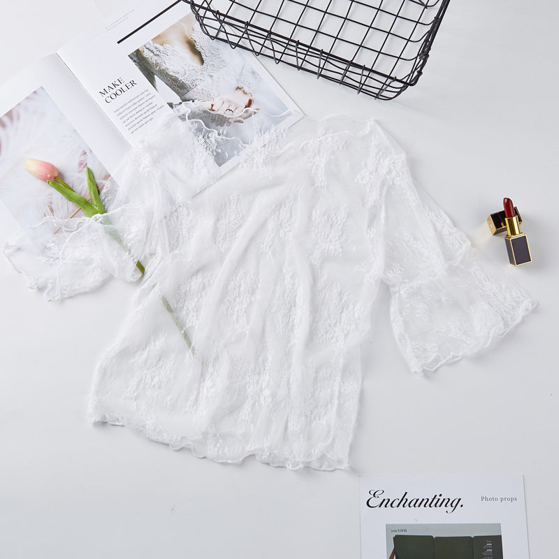 Lace Bottoming Shirt Women&