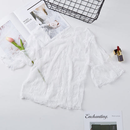 Lace Bottoming Shirt Women&