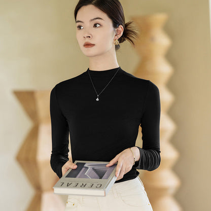 Turtleneck Bottoming Shirt Women&