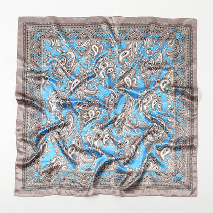 Paisley Printed 90 Square Scarf Retro Fashion Shawl Limorista