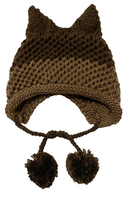 Fox Hat Colorblock Ear Fur Ball Limorista