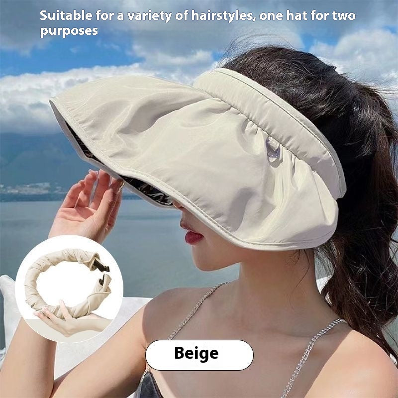 Summer Shell Hat FPF50 Empty-top Hat Women&
