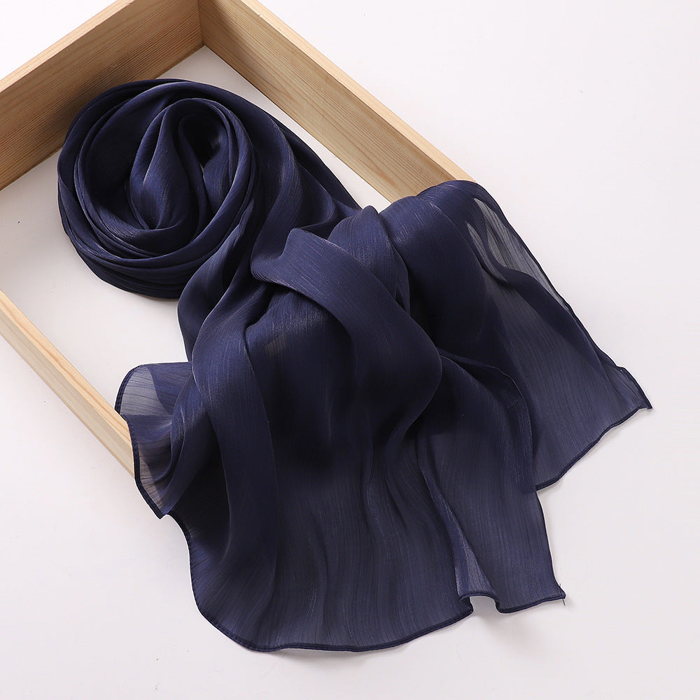Breathable Cool Island Satin Smooth Silk Toe Scarf Limorista