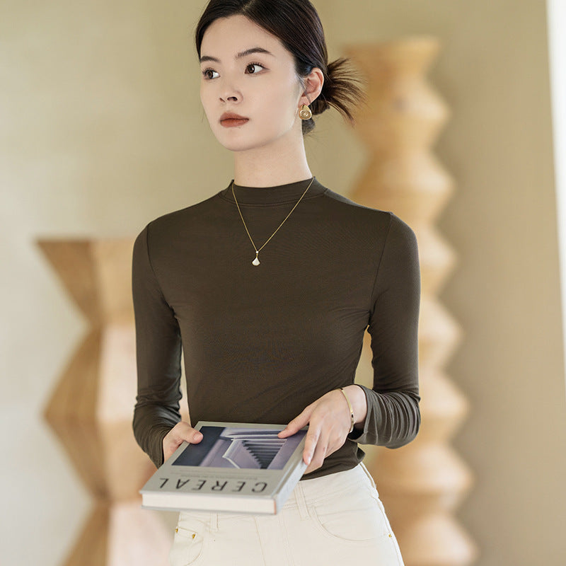 Turtleneck Bottoming Shirt Women&