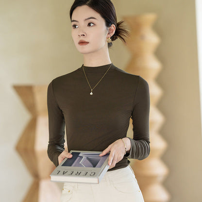 Turtleneck Bottoming Shirt Women&