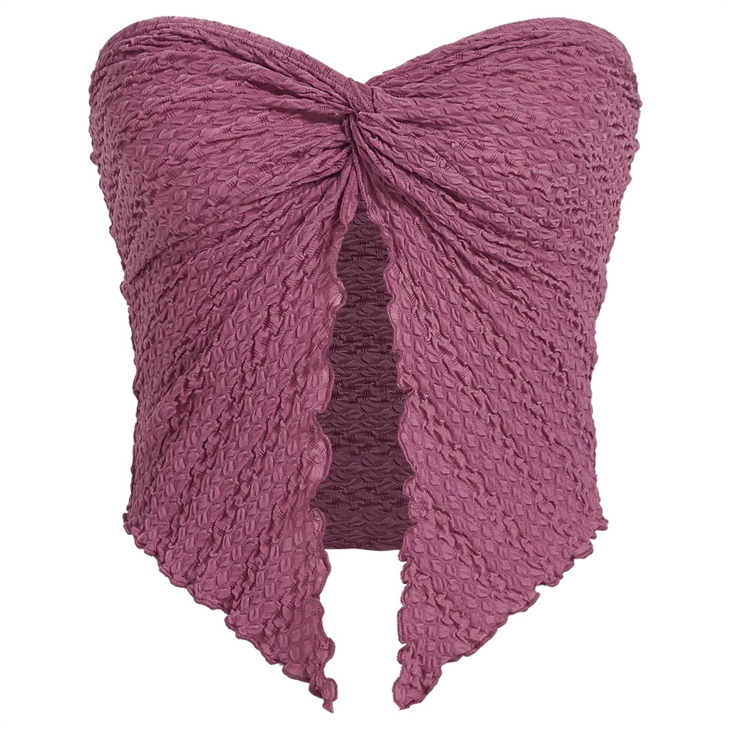 European And American Fashion Sexy Pleated Twist Tube Top Backless Top Limorista