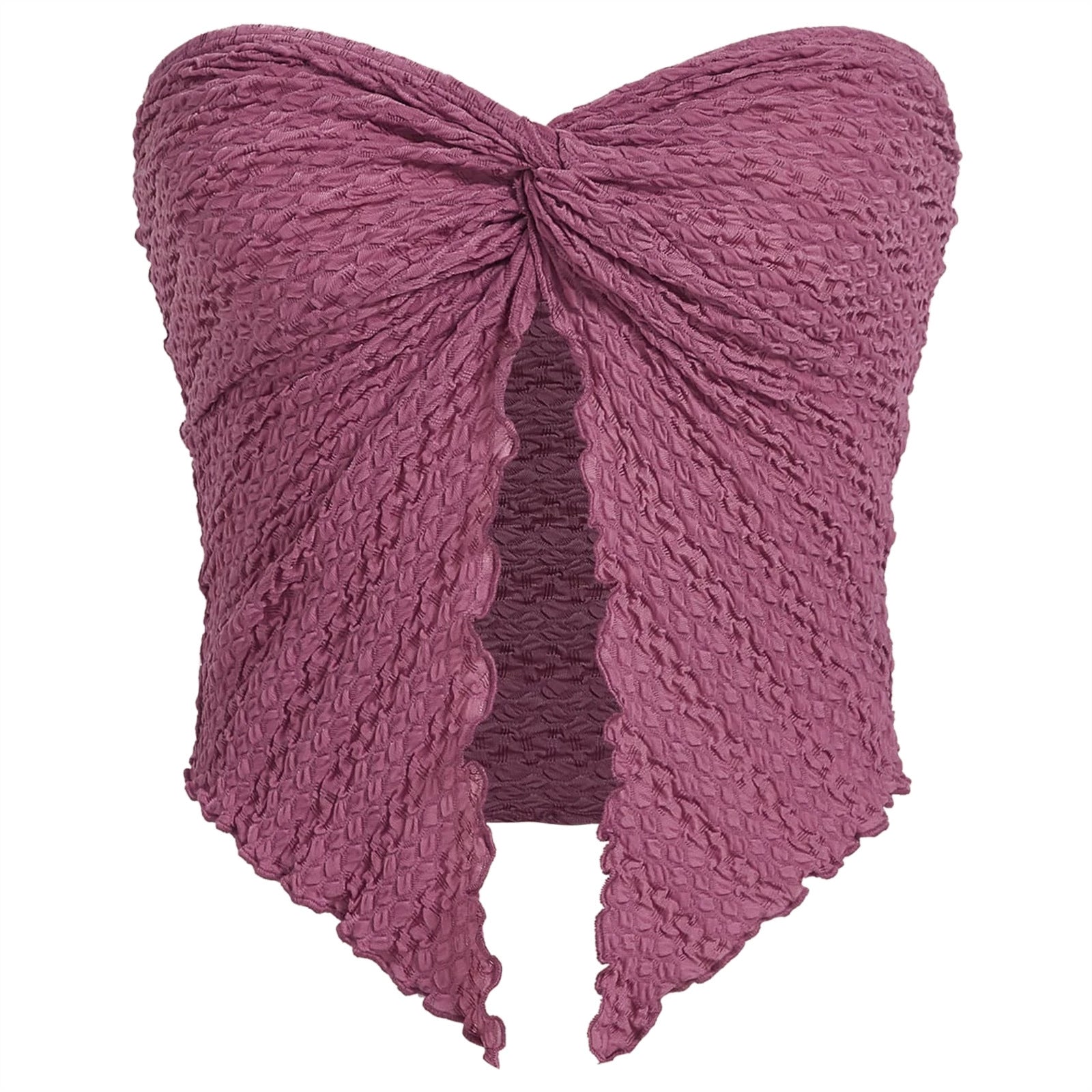 European And American Fashion Sexy Pleated Twist Tube Top Backless Top Limorista