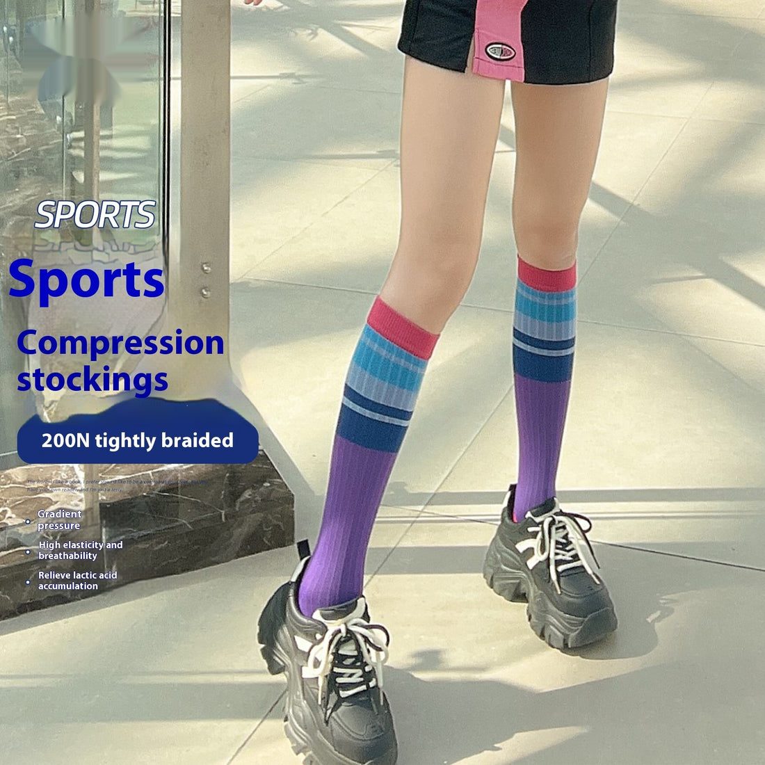 Running Skipping Rope Fitness Outdoor Sports Muscle Energy Calf Socks Limorista